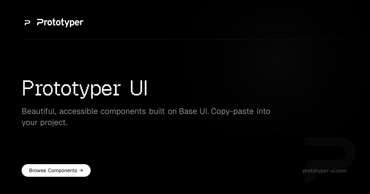 Prototyper UI — The UI Framework for the AI Era